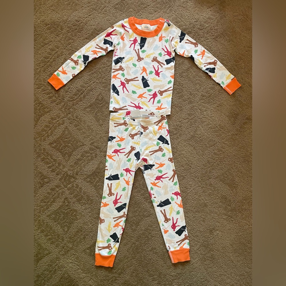 Hanna Andersson star wars silhouette pajamas size 5 euro 110